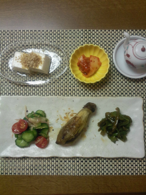 夏の日の晩ご飯